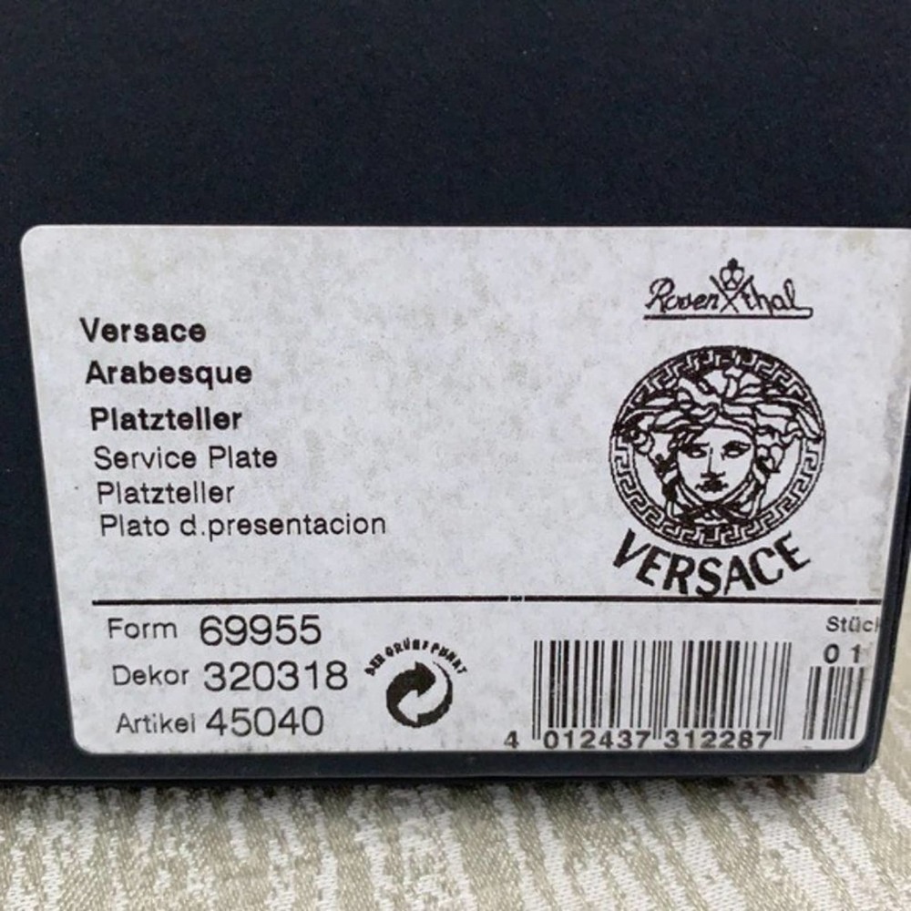 VERSACE LARGE PLATTER / SERVING PLATE ARABESQUE - Picture 10 of 10